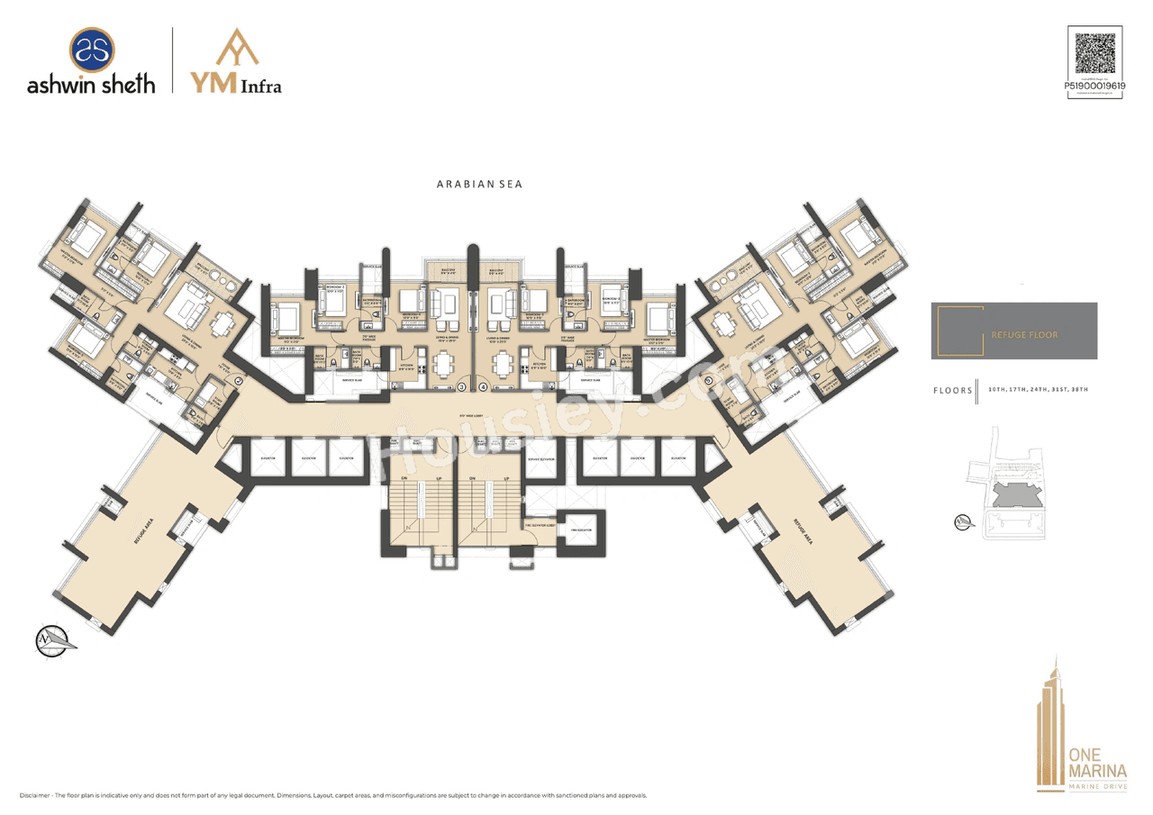 Sheth One Marina Floor plan 4
