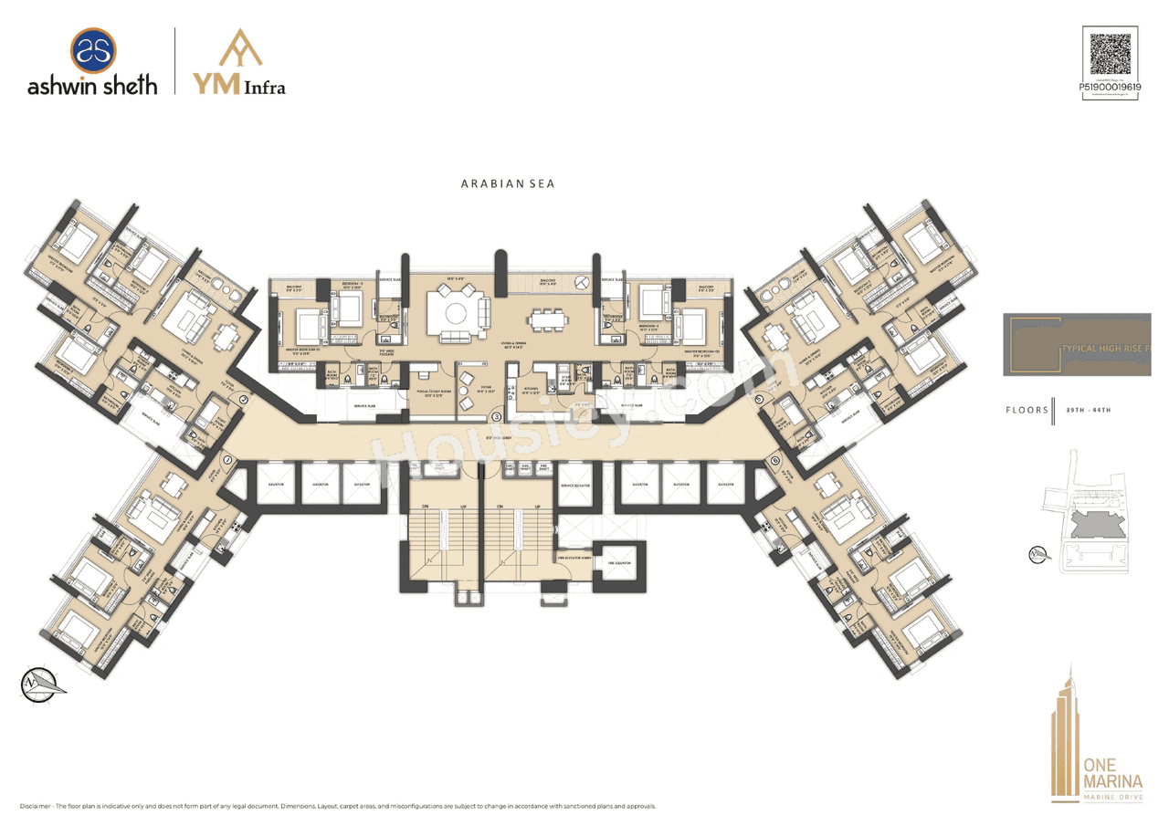 Sheth One Marina Floor plan 6
