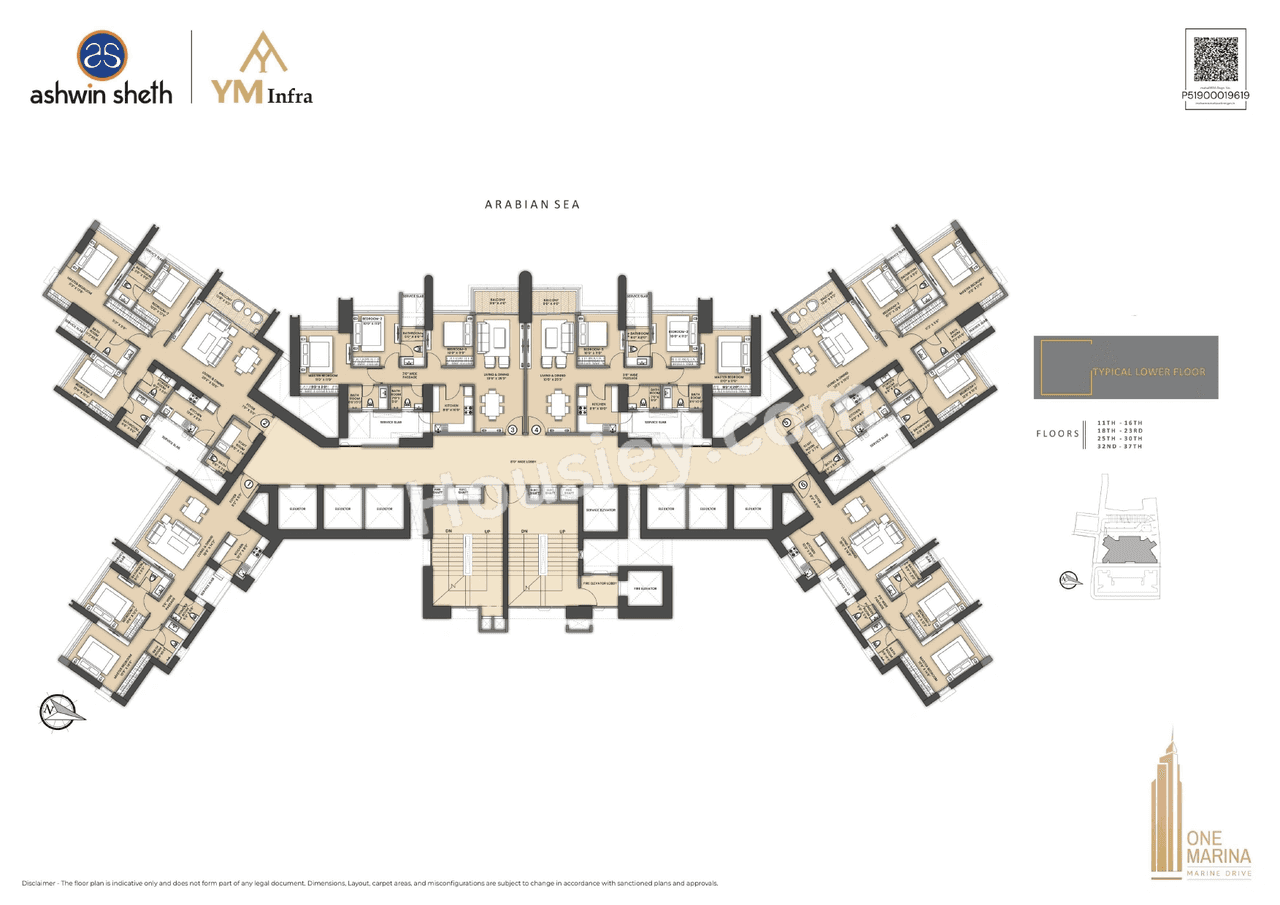 Sheth One Marina Floor plan 7