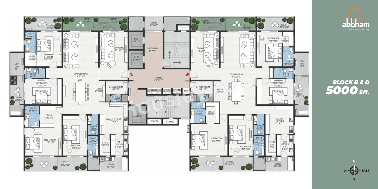 Shangrila Abbham Floor plan 1