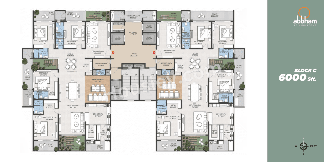 Shangrila Abbham Floor plan 2