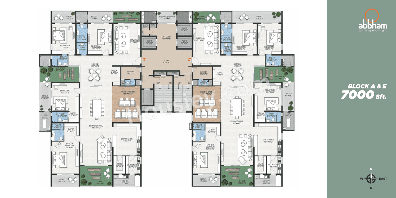 Shangrila Abbham Floor plan 3