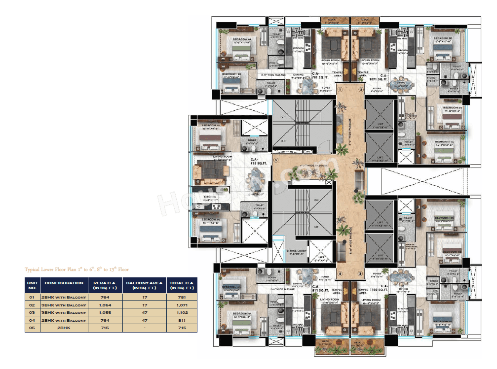 Shreeji Skyrise Floor plan 2