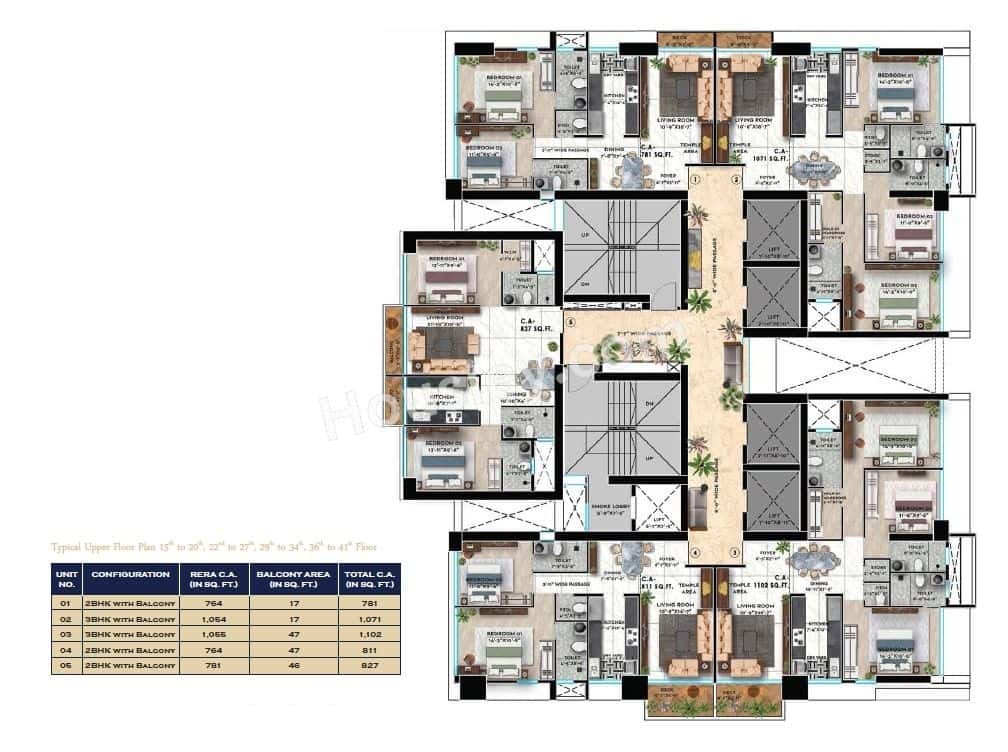 Shreeji Skyrise Floor plan 3