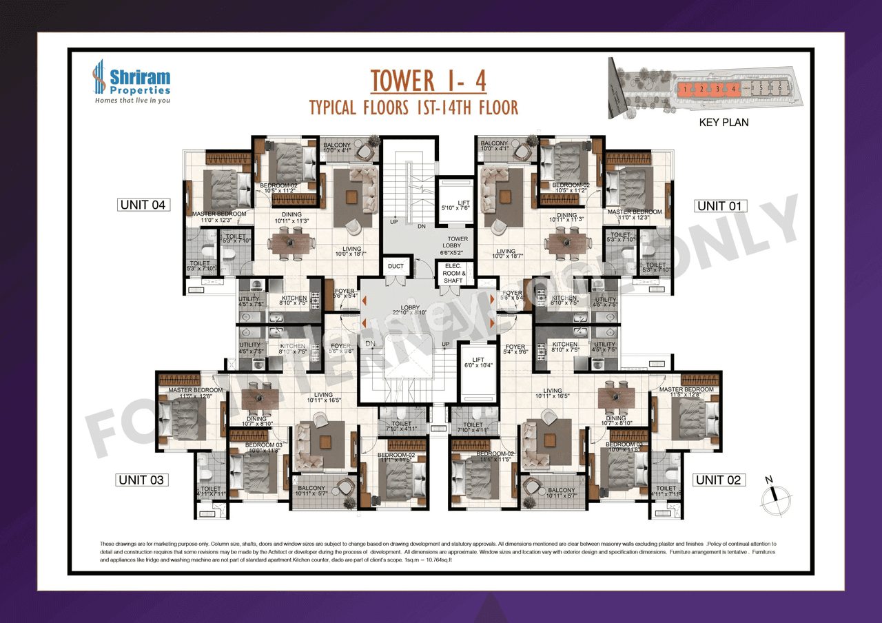 Shriram The One Floor plan 1