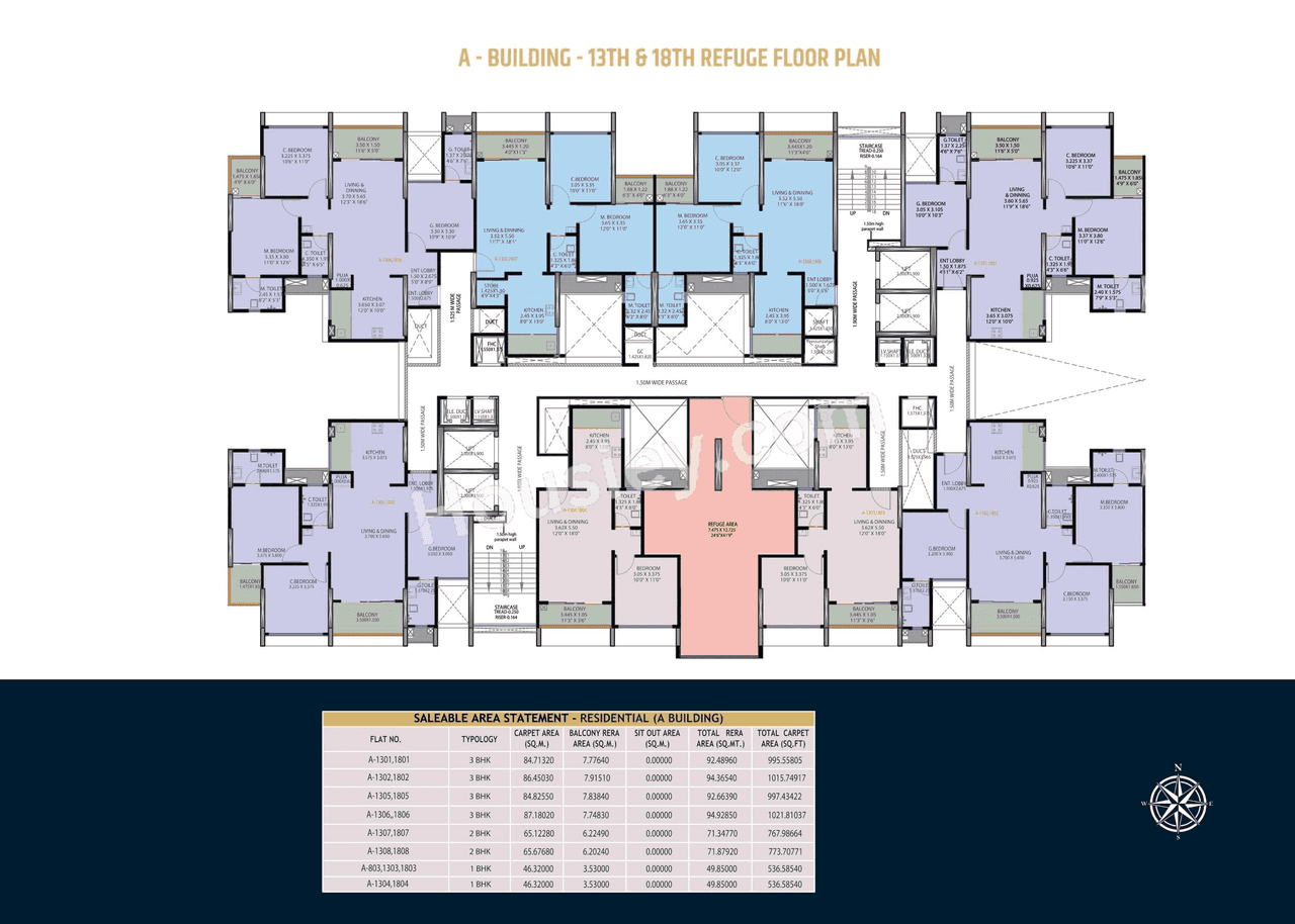 Shubhlaxmi Meriton Heights Floor plan 3