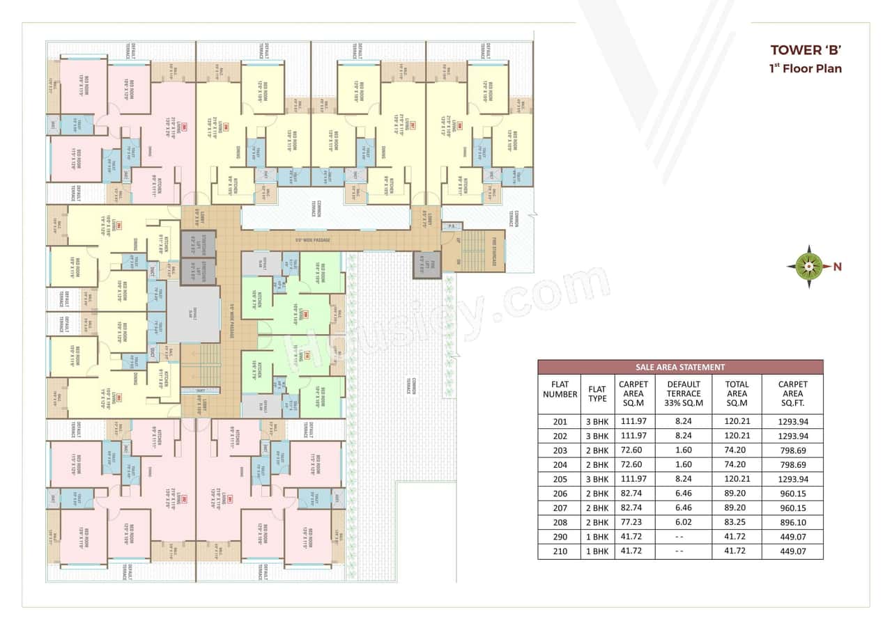 Siddhi Valeentina Tower Floor plan 1