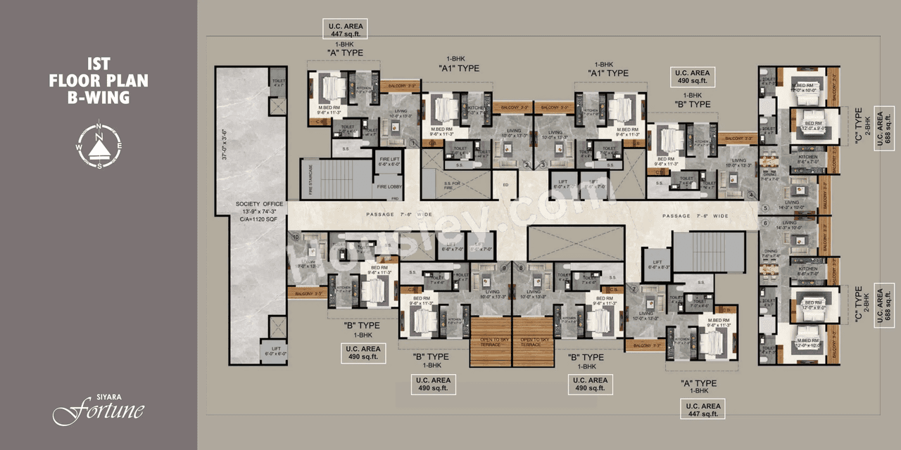 Siyara Fortune Floor plan 1