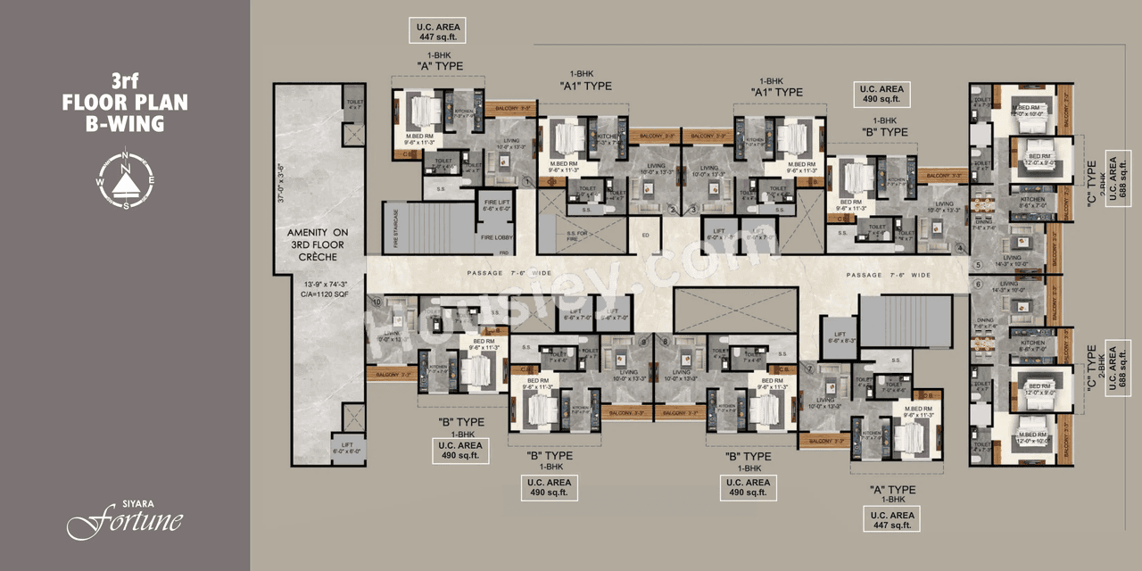 Siyara Fortune Floor plan 3