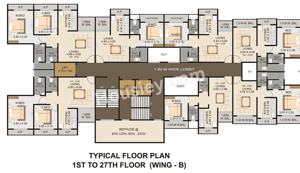 Sky Tisai Residency Floor plan 2