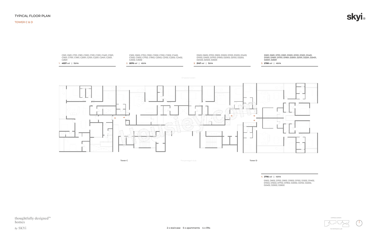 Skyi Five Racecourse Floor Plan
