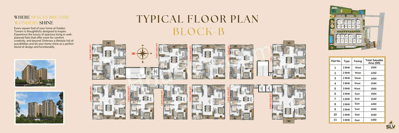 SLV Golden Towers Floor plan 2