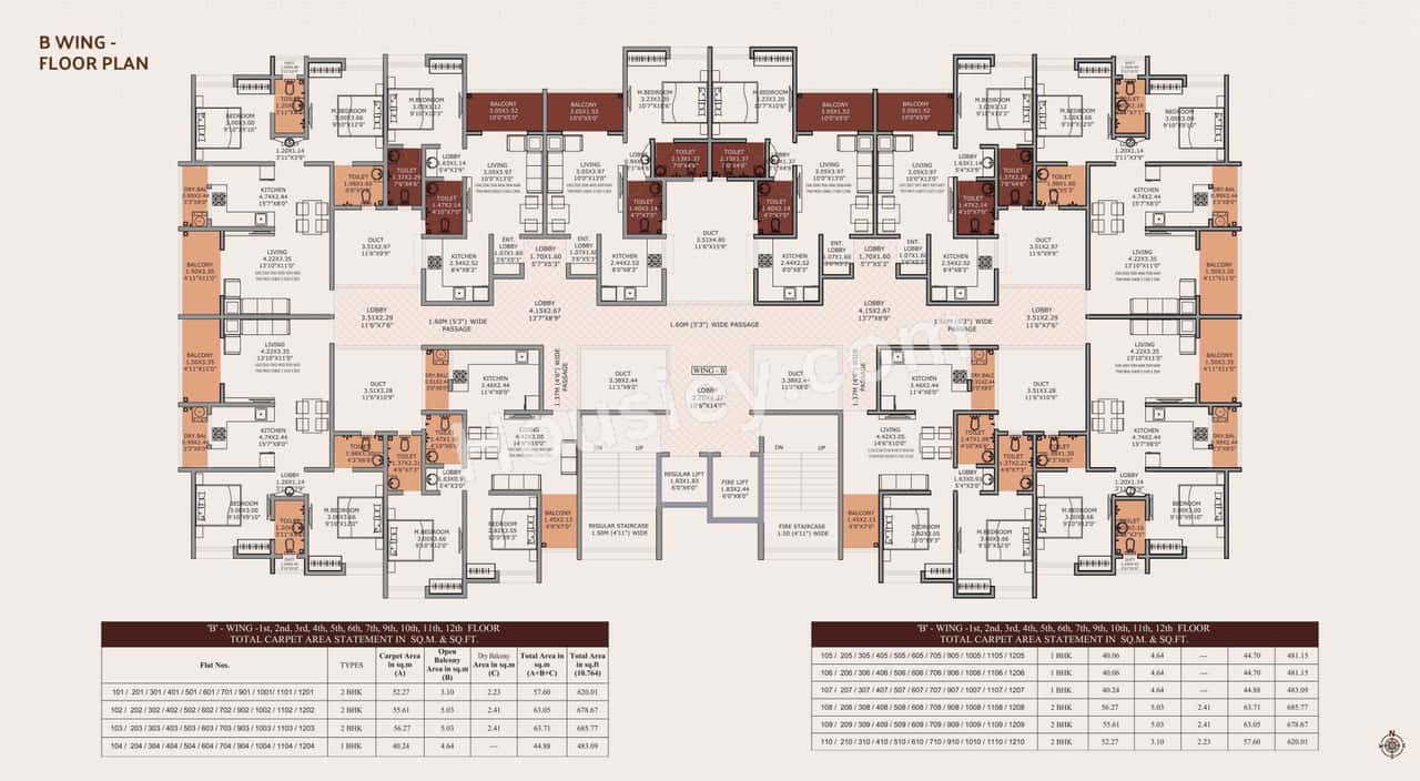 Sneha Kohinoor Floor Plan