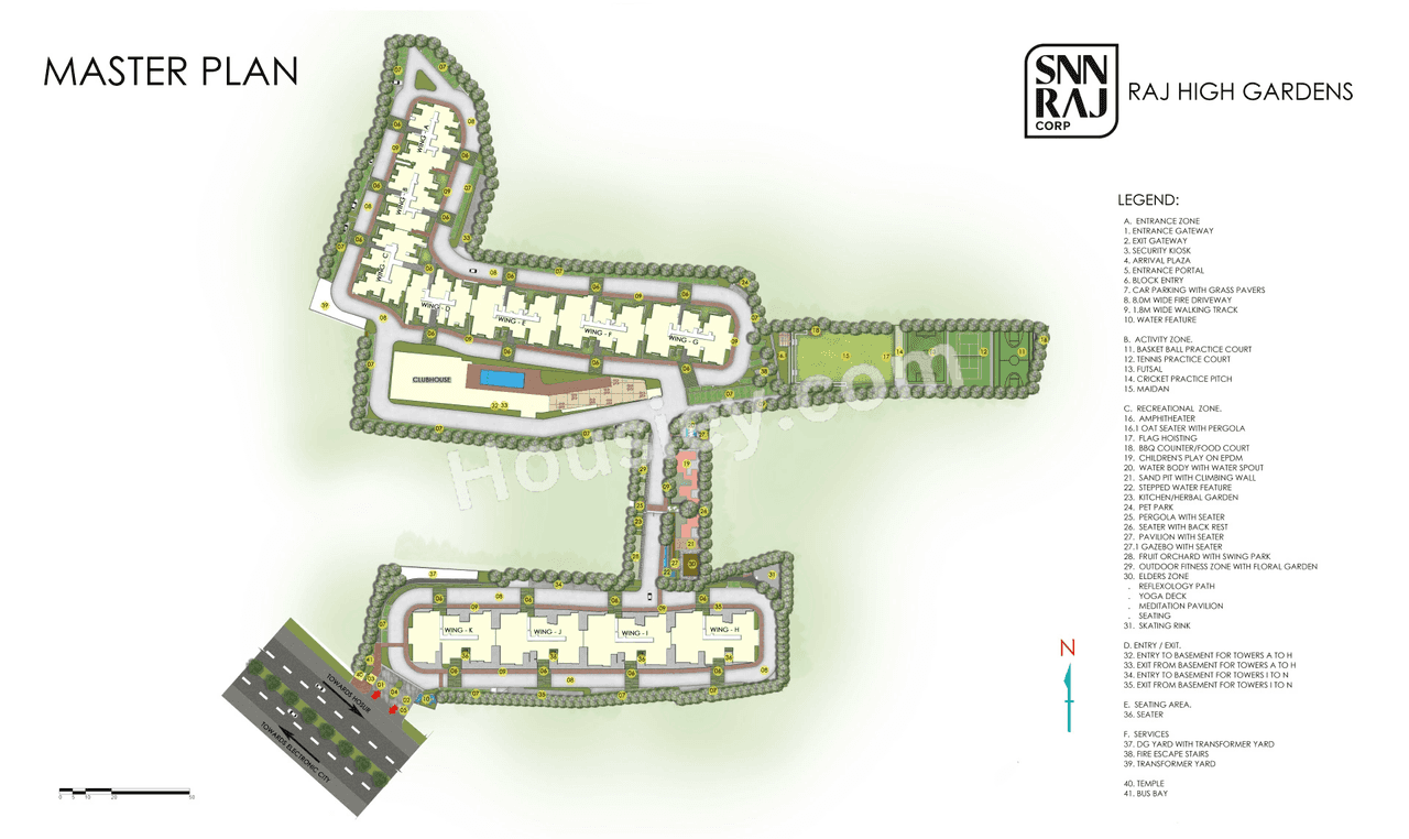 SNN Raj High Gardens Master Plan