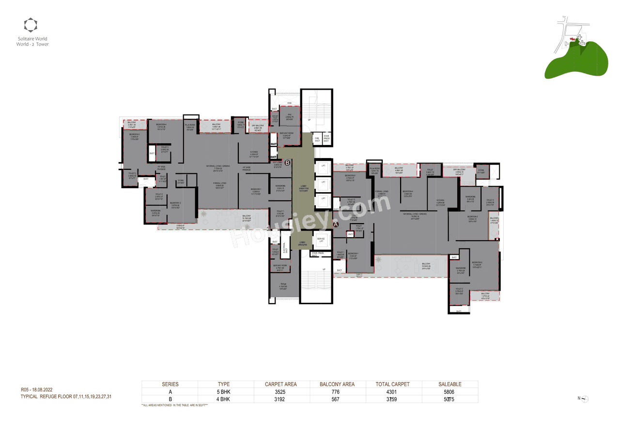 Solitaire World Floor plan 3