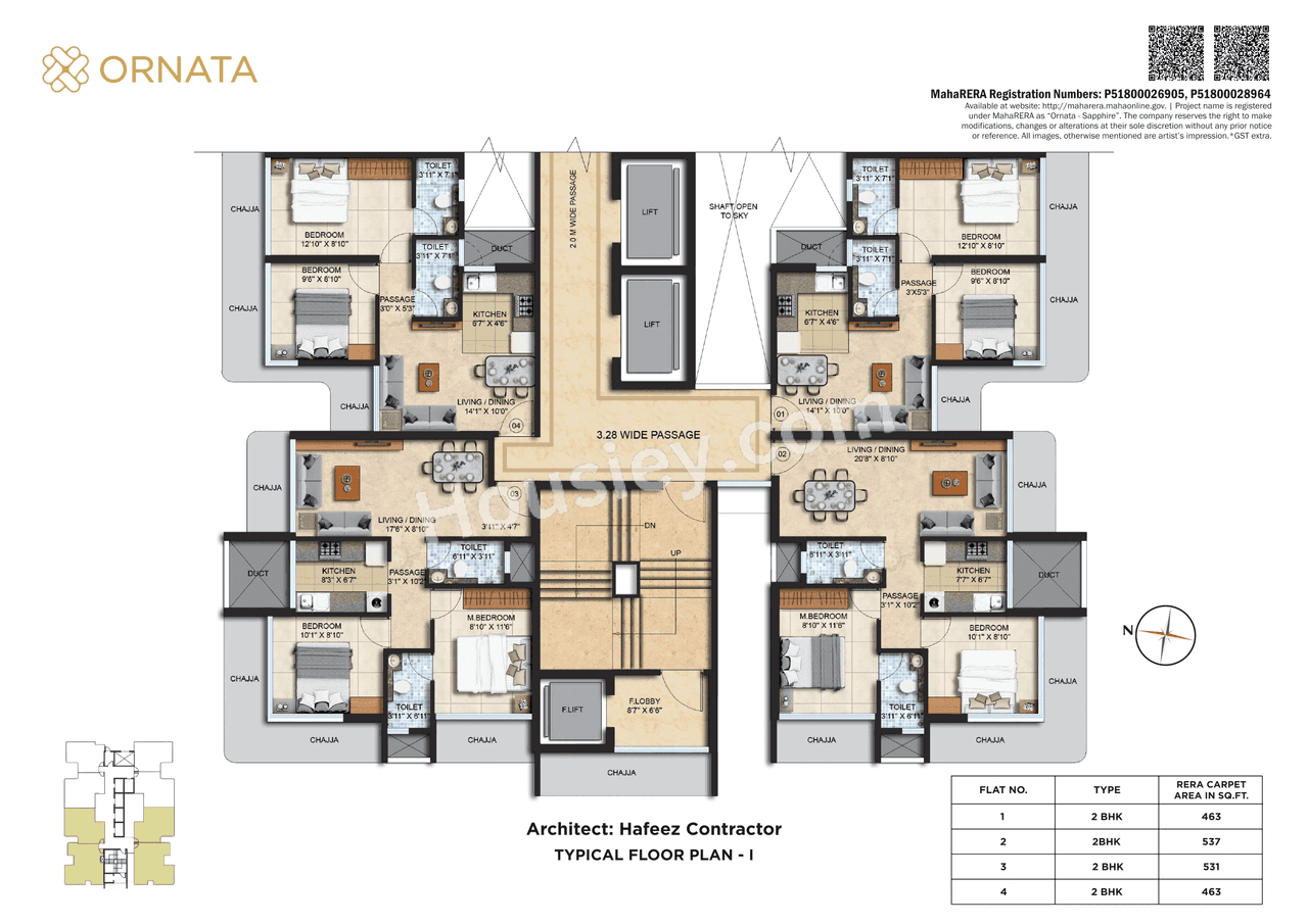 Spenta Ornata Floor plan 1
