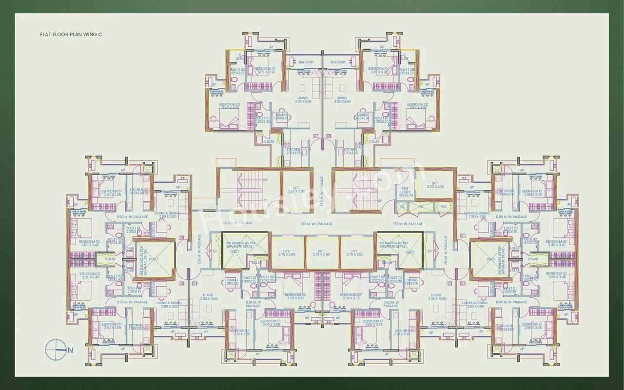 Squarefeet Metropolis Floor plan 1