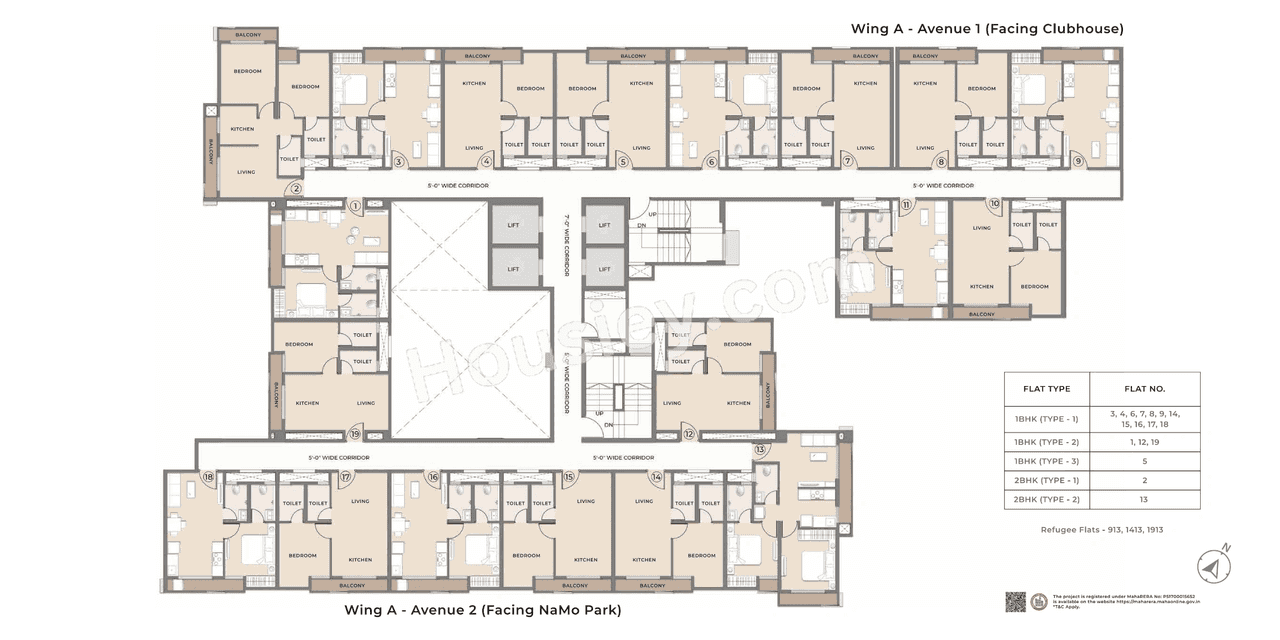 Squarefeet Y Square Floor plan 2