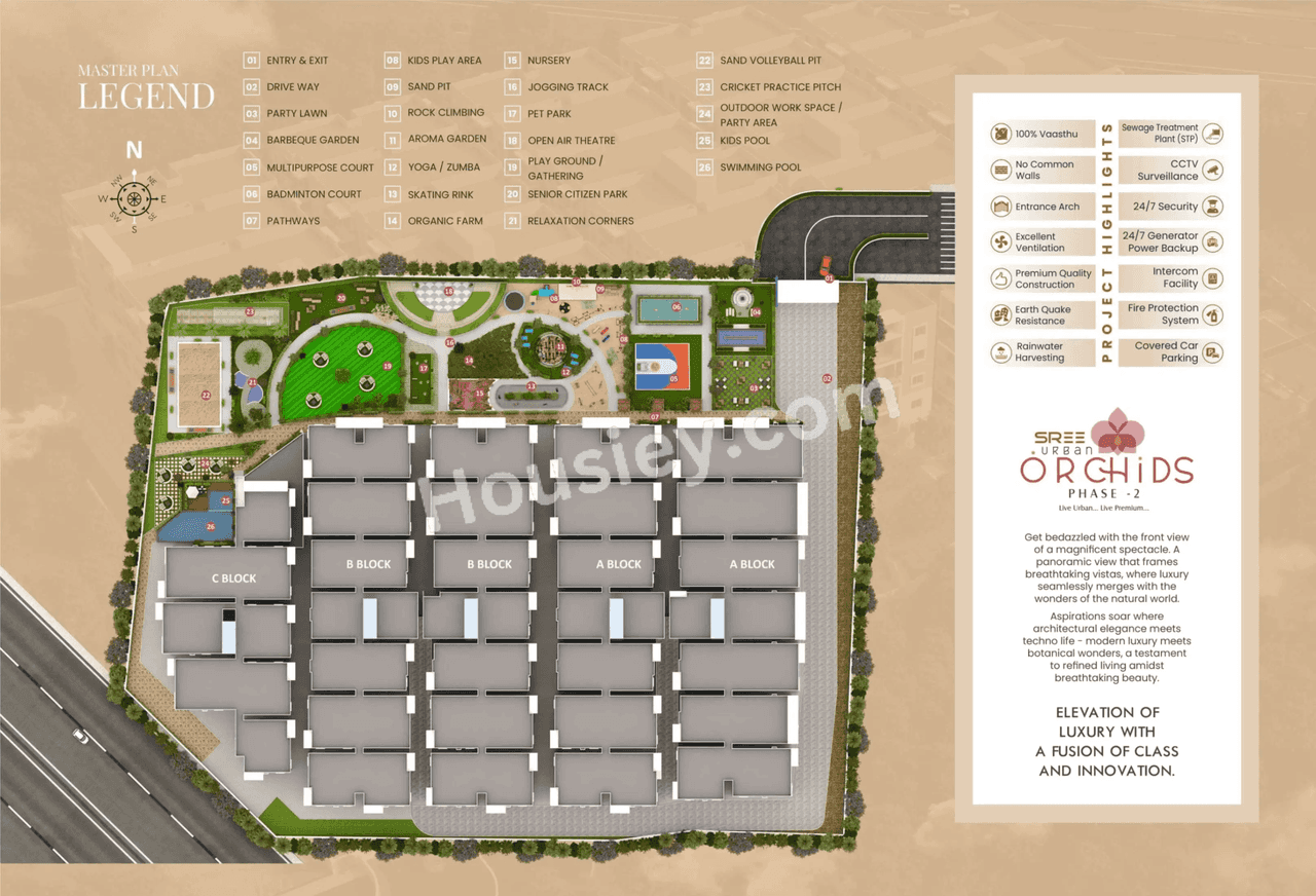 Sree Urban Orchids Floor plan 1