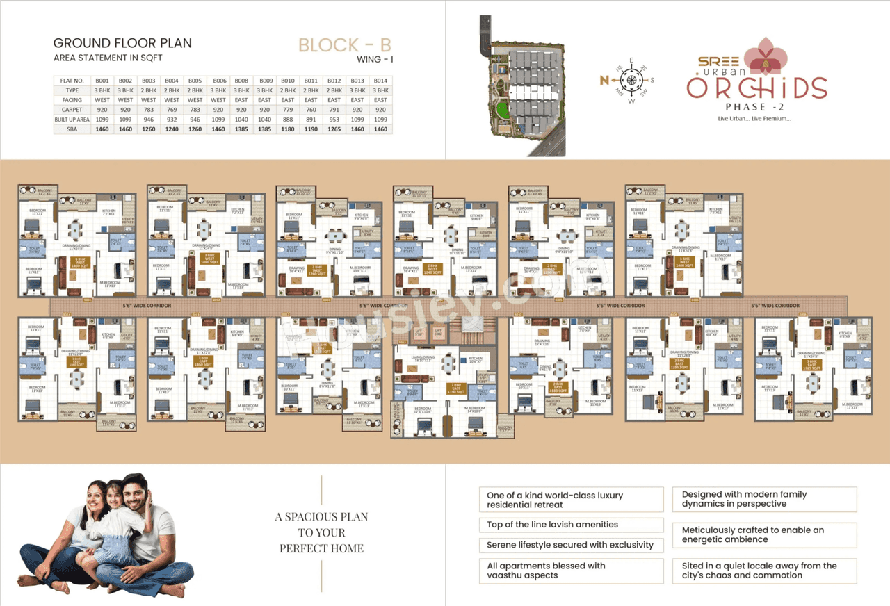 Sree Urban Orchids Floor plan 3