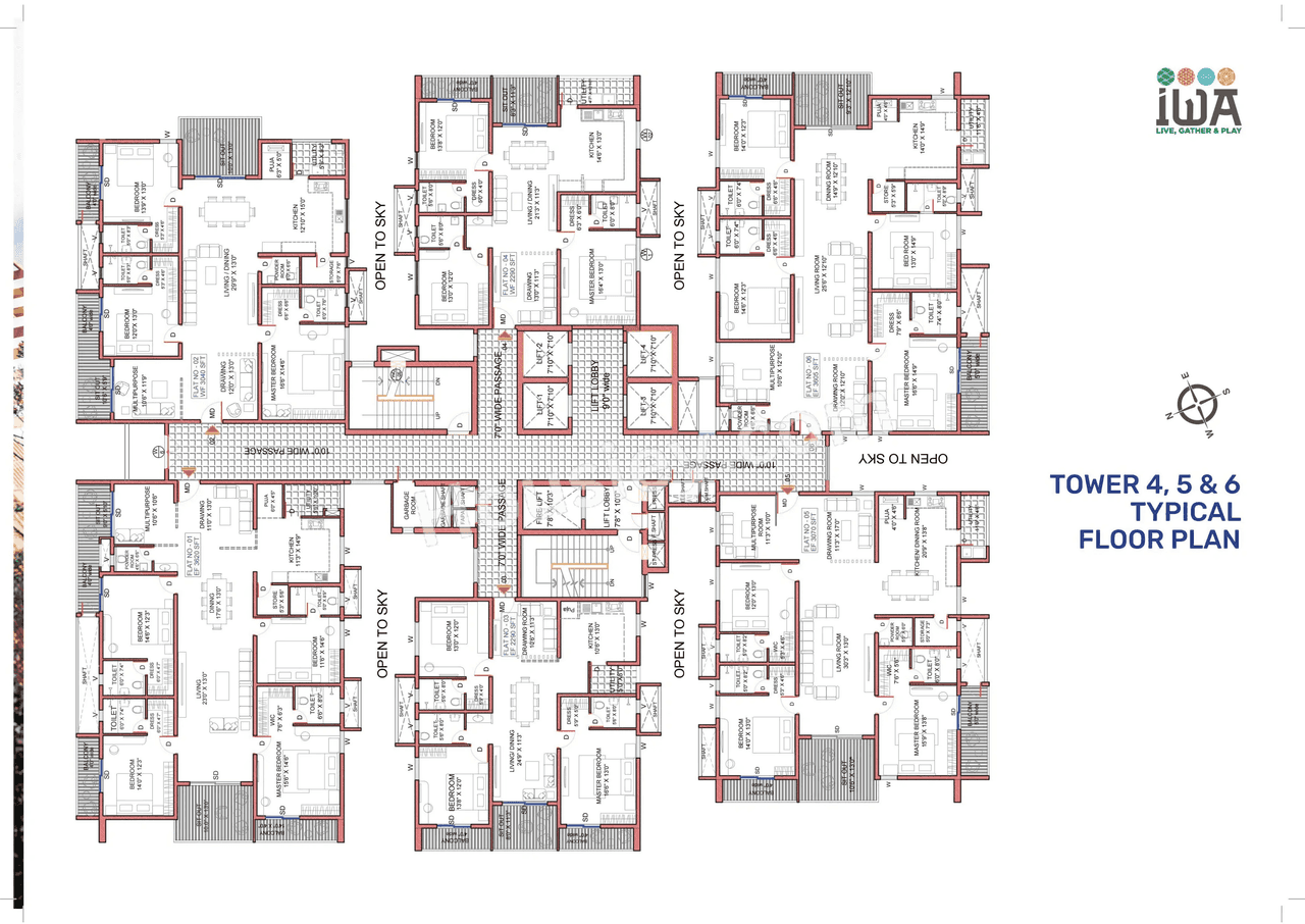 SRIAS life spaces IWA Floor plan 2