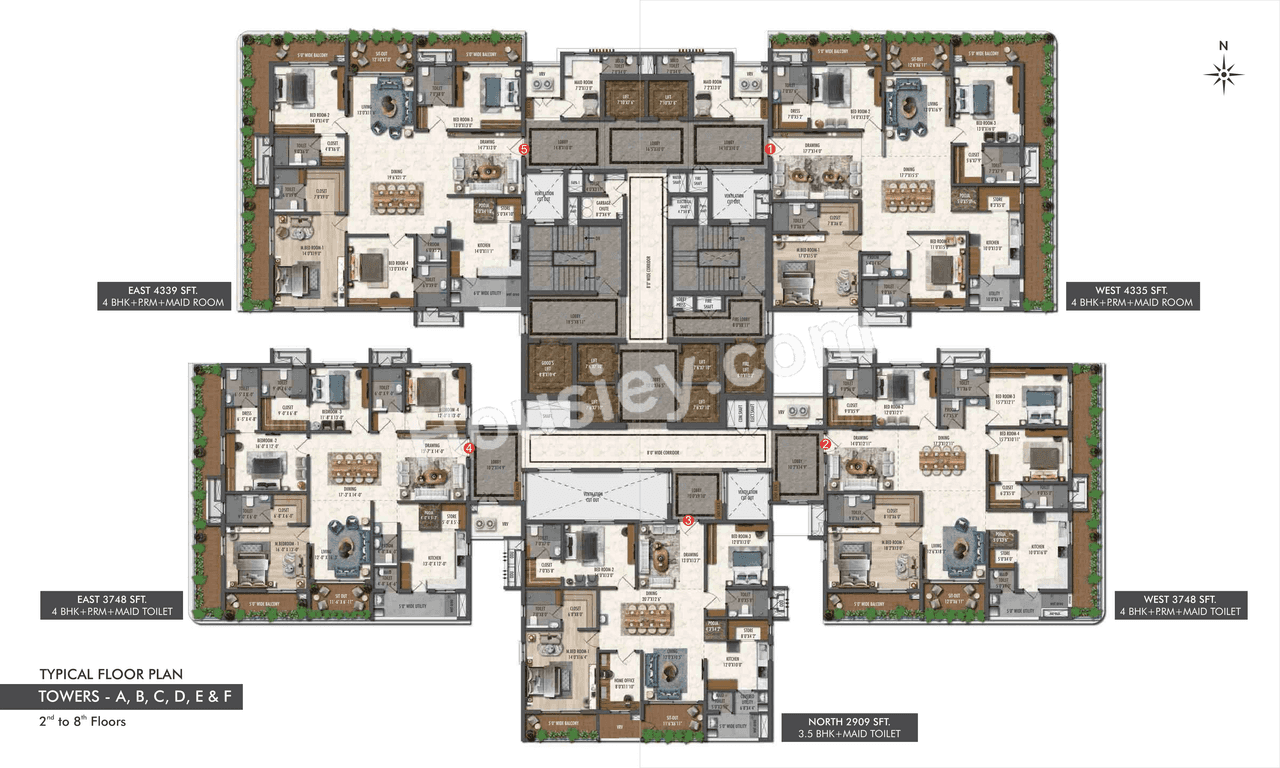 SSI Fortune Suraj Bhan Grande Floor plan 1