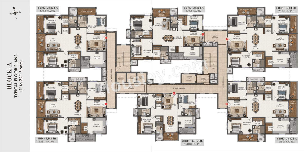 SSI Fortune Water Front Floor plan 1