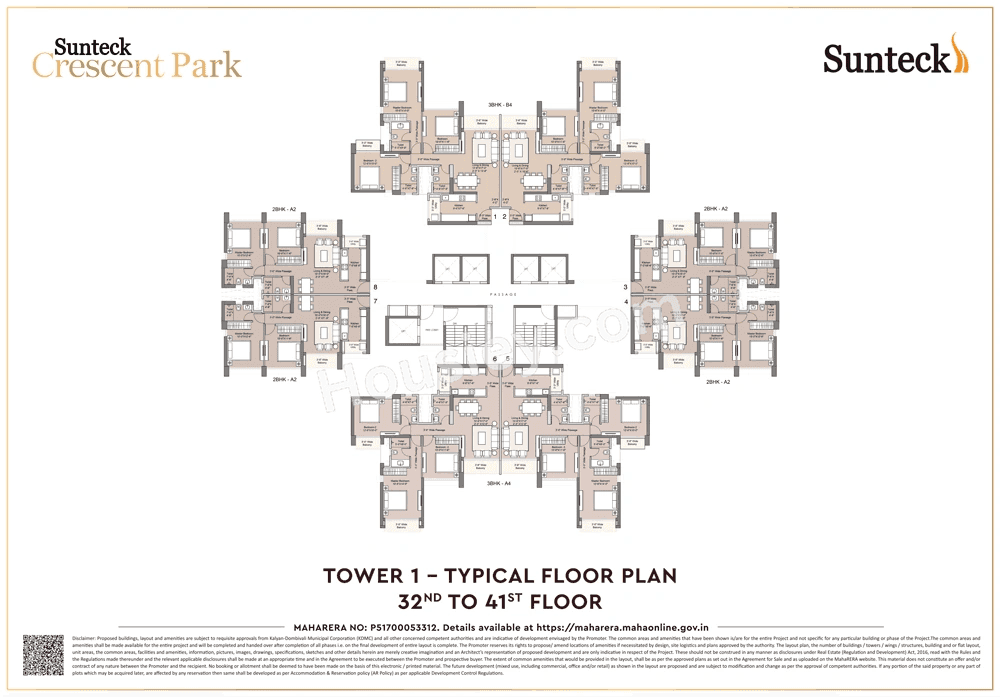 Sunteck Crescent Park Floor plan 4