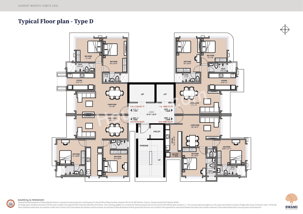 Swami Marathi Asmita Floor plan 4