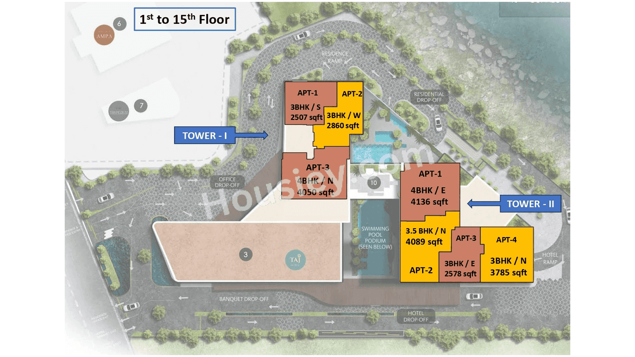 Taj Sky View Residences Floor plan 2