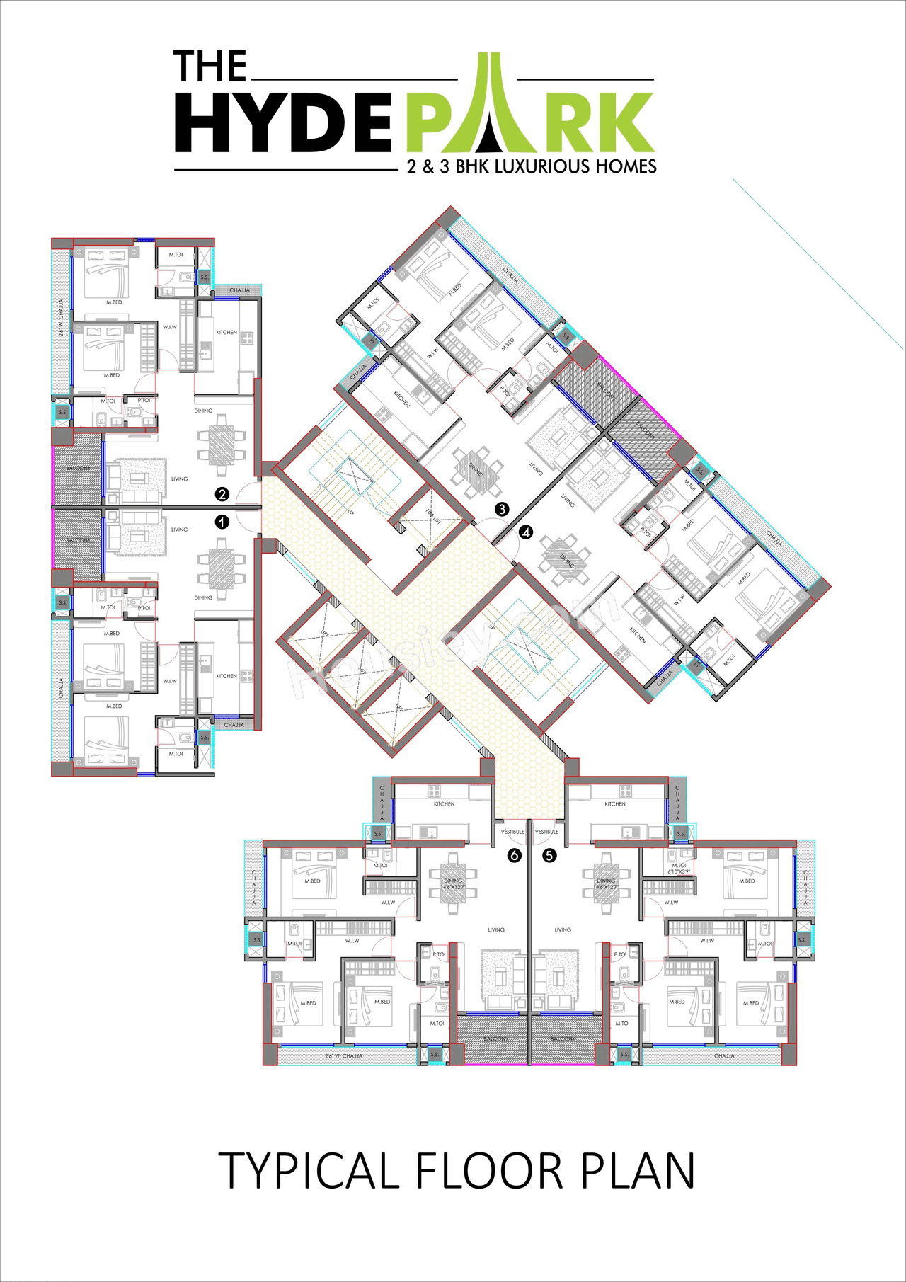 The Hyde Park Floor plan 4