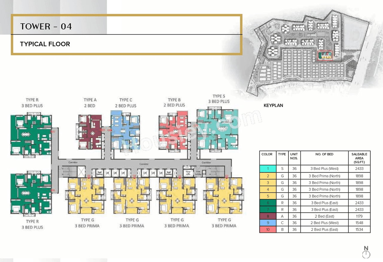 The Prestige City Hyderabad Floor plan 3