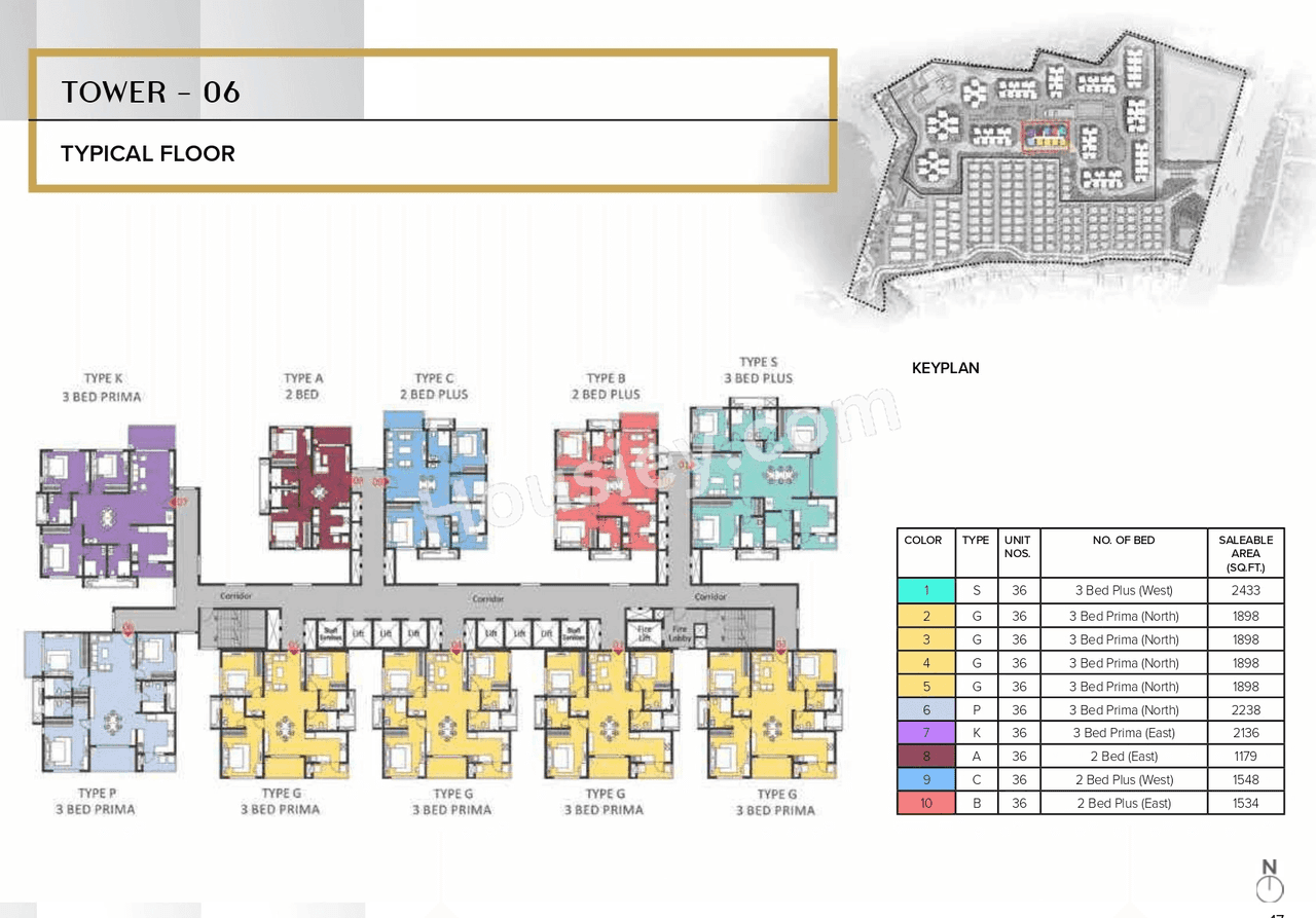 The Prestige City Hyderabad Floor plan 5