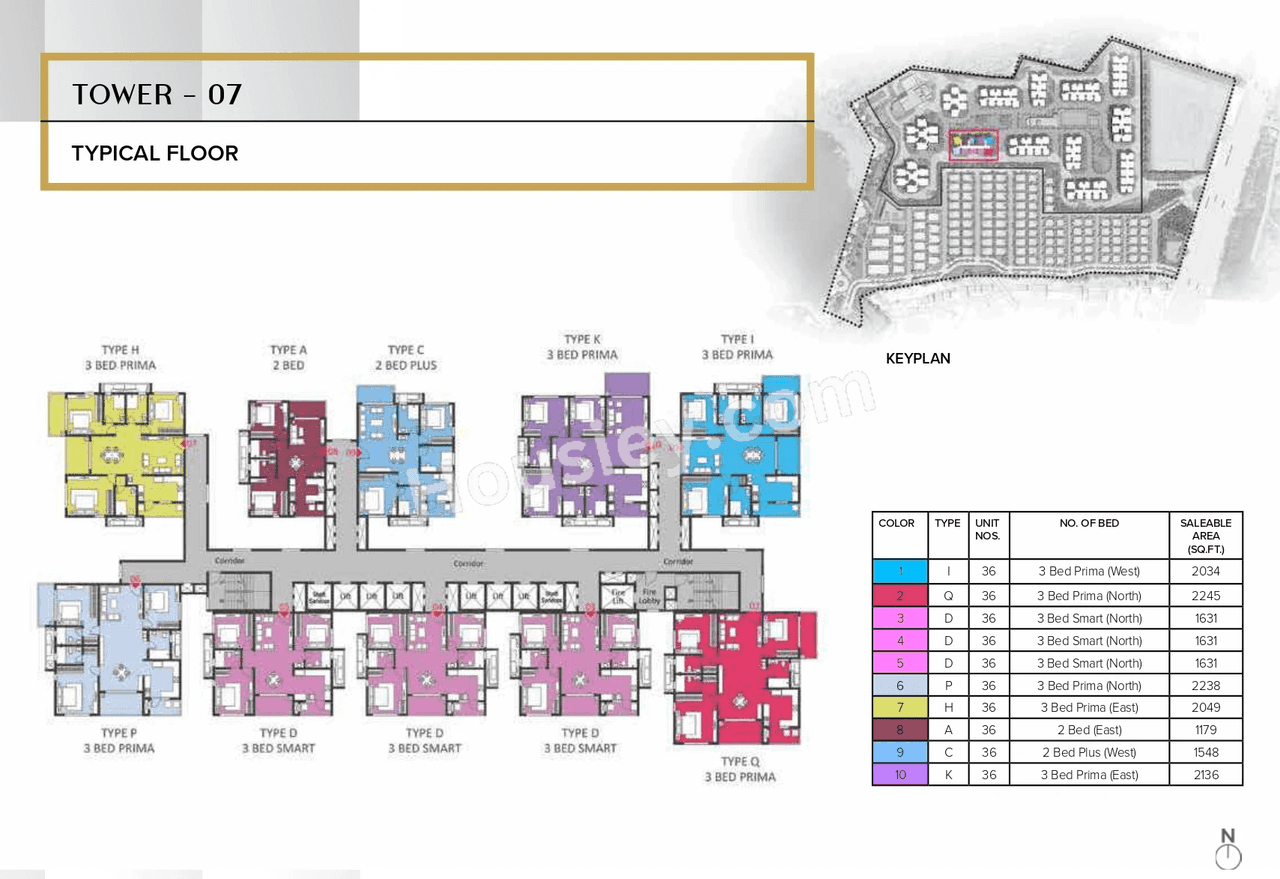The Prestige City Hyderabad Floor plan 6