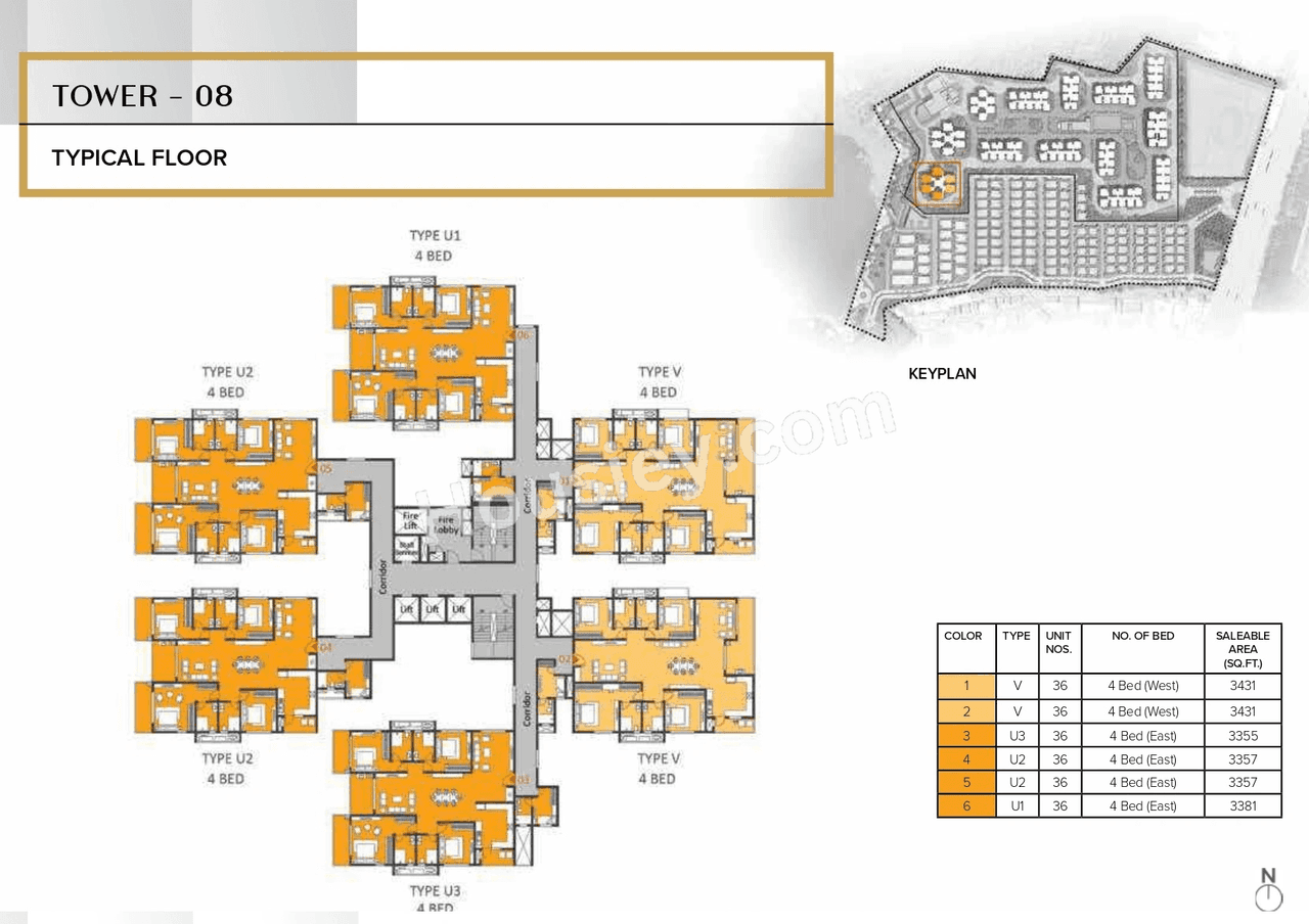 The Prestige City Hyderabad Floor plan 7