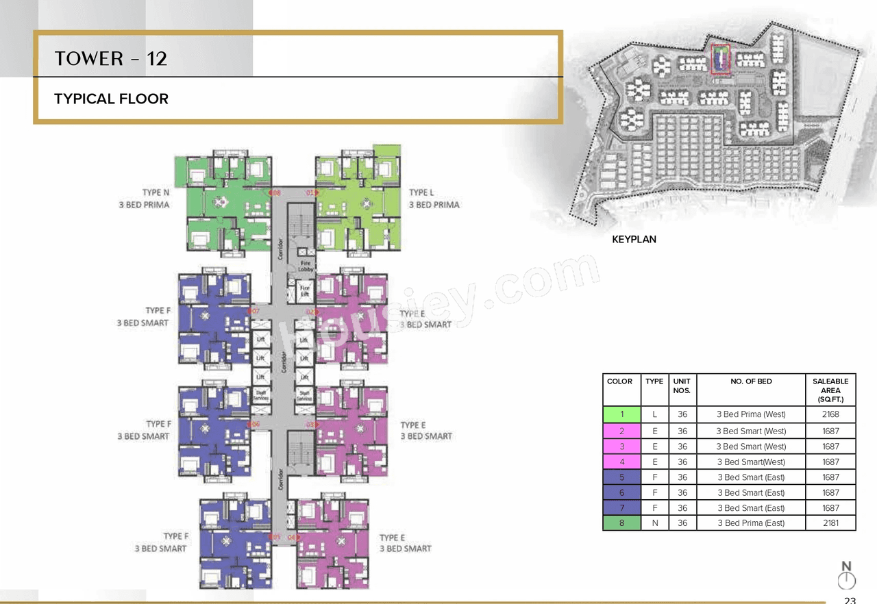 The Prestige City Hyderabad Floor plan 11