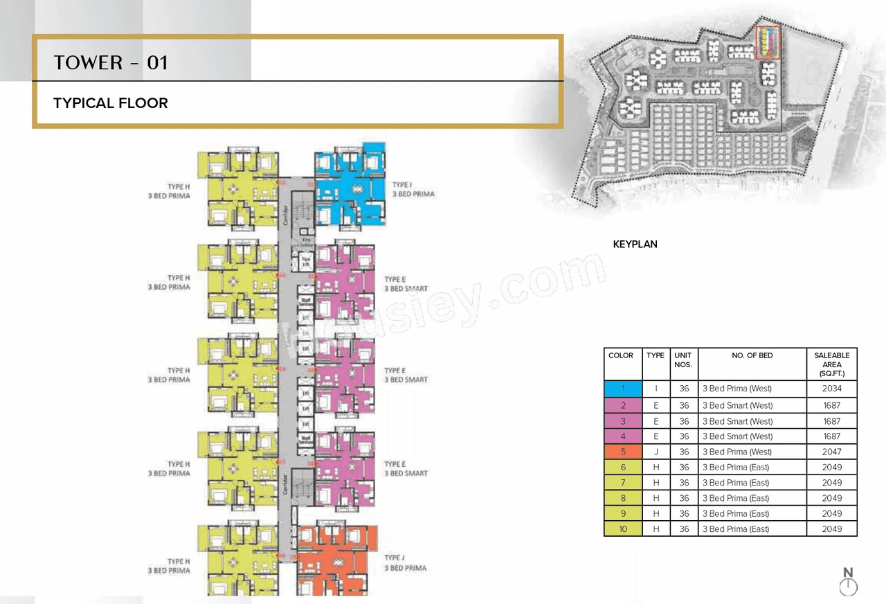 The Prestige City Hyderabad Floor plan 13