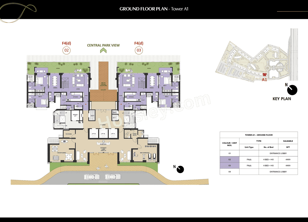 The Prestige City Indirapuram Floor plan 1