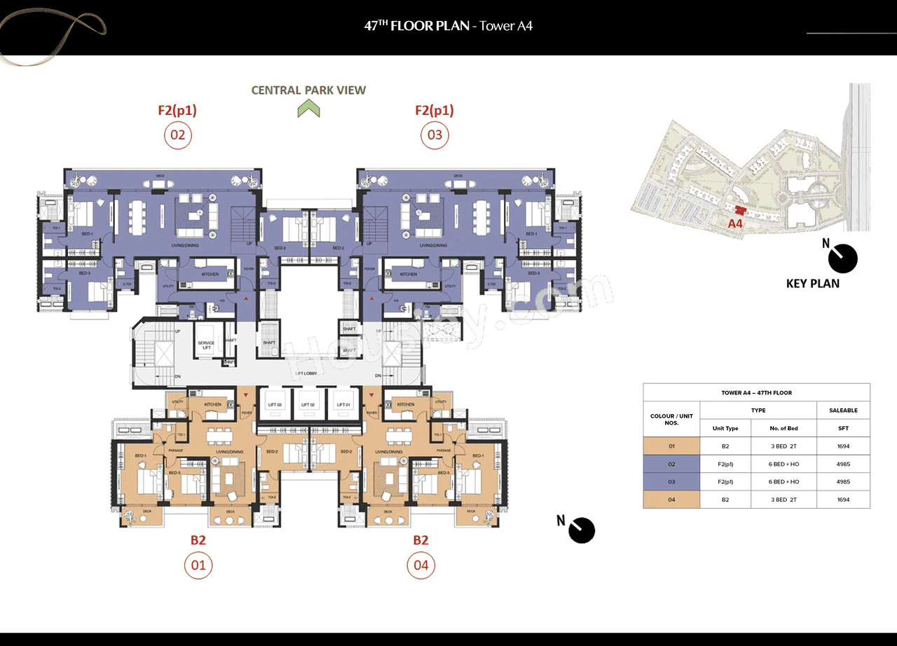 The Prestige City Indirapuram Floor plan 2