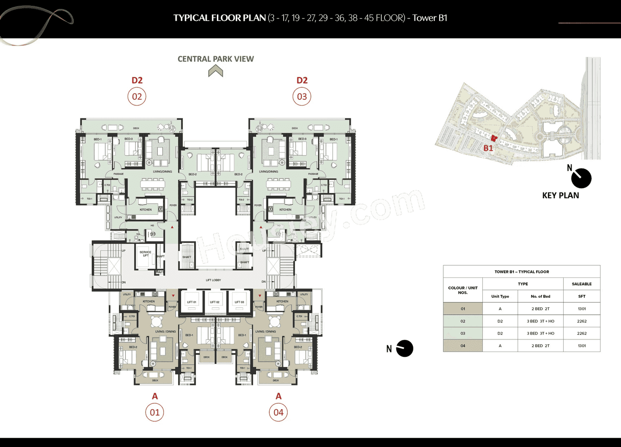 The Prestige City Indirapuram Floor plan 4