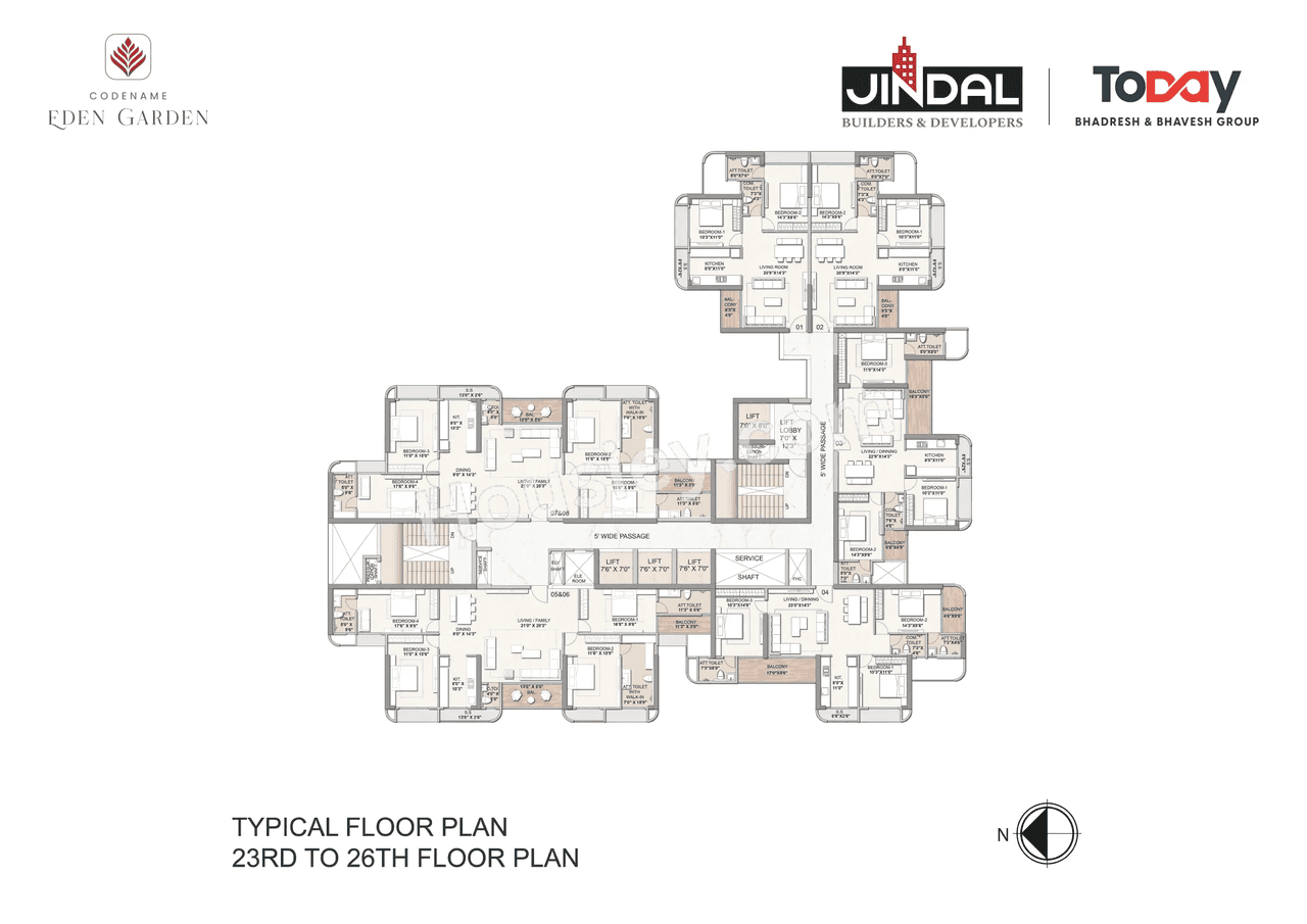 Today Eden Garden Floor plan 1