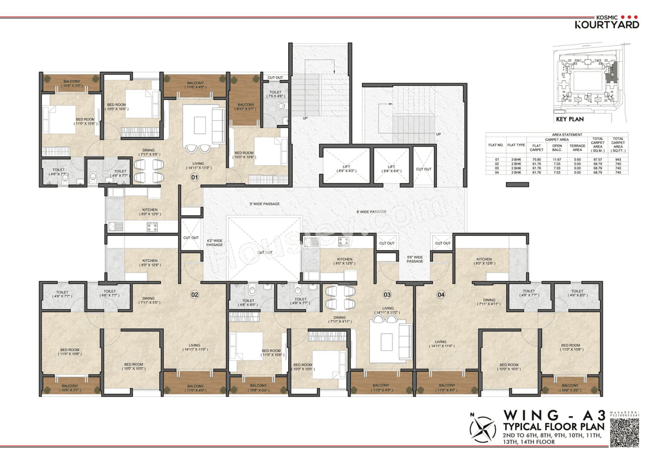 Triaa Kosmic kourtyard Floor plan 11