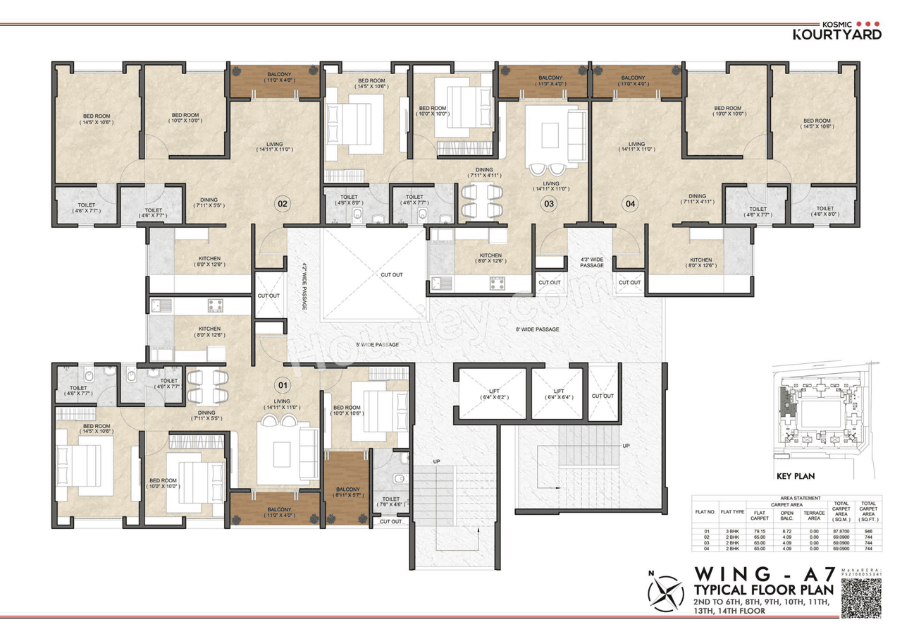 Triaa Kosmic kourtyard Floor plan 16
