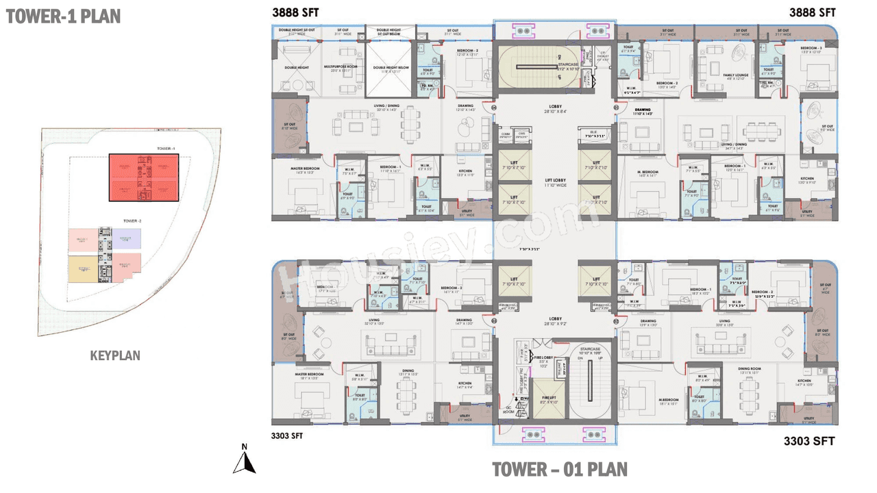 Trilight Rise With 9 Floor plan 1