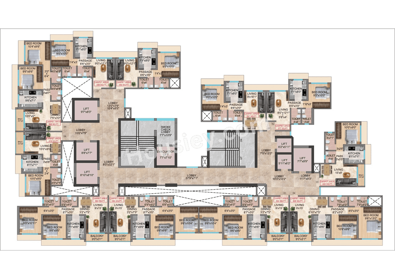 Trishika Skye 175 Floor Plan