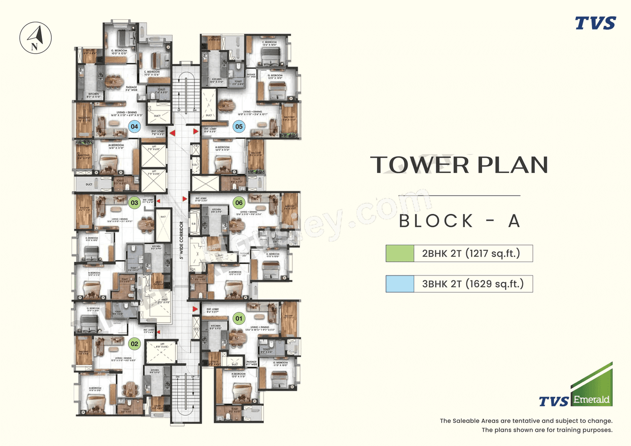 TVS Thanisandra Floor plan 1