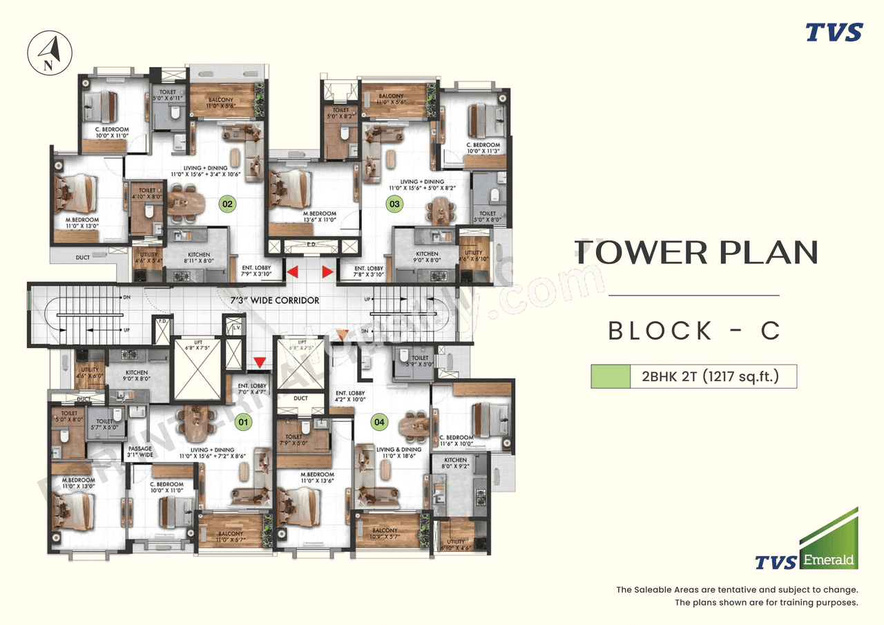 TVS Thanisandra Floor plan 3