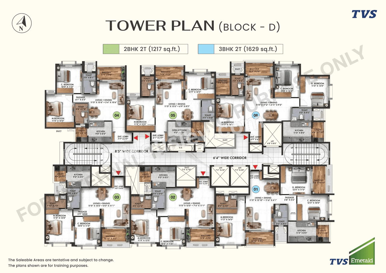 TVS Thanisandra Floor plan 4