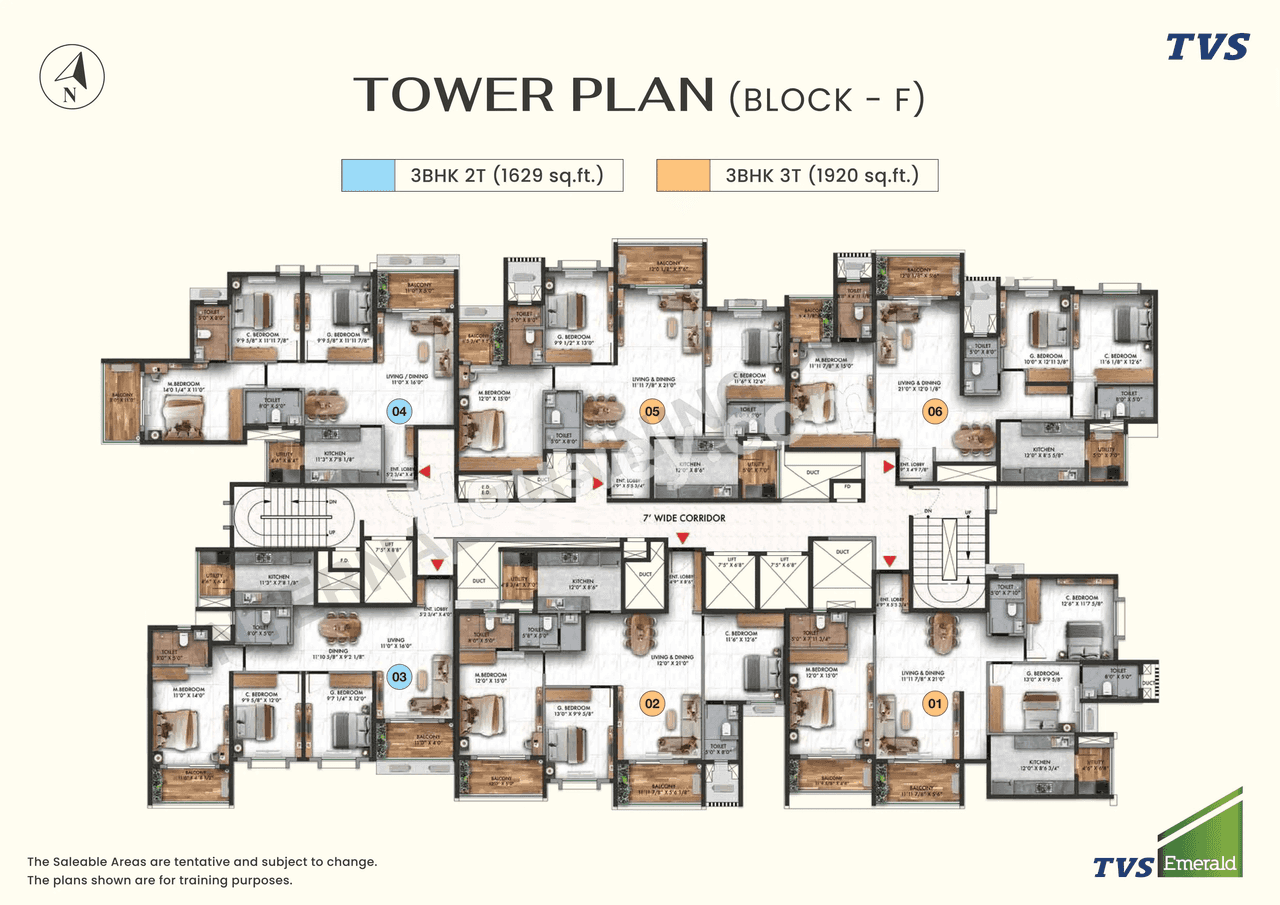 TVS Thanisandra Floor plan 6