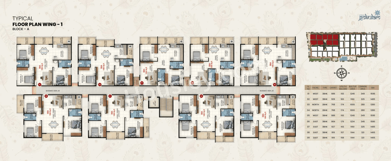 Udbhav Gokulam Floor plan 1